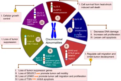 Chromosomal abnormalities: Ependymoma